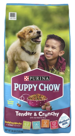 Purina Puppy Chow High Protein Dry Puppy Food, Tender & Crunchy With Real Beef, 30 lb. Bag