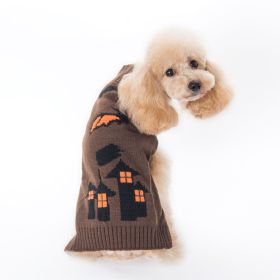 Pumpkin Sweater Dog Clothes Halloween (Option: Coffee Bat-XXS)