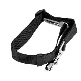 Nylon Retractable Dog Safety Rope Pet (Color: black)