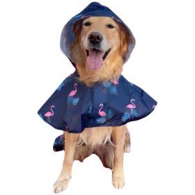 Waterproof Cape for Large and Small Dogs Windproof Raincoat Poncho for Pets (type: FlamingoS)