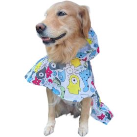 Waterproof Cape for Large and Small Dogs Windproof Raincoat Poncho for Pets (type: Monster2XL)