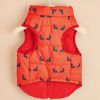 Cartoon Cardigan Waistcoat with Zipper Tractive Hole for Dogs