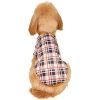 Warm Fleece Dog Clothing Classic Plaid Patchwork Dog and Cat Hoodies