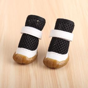 No Foot Loss When Going Out Pet Booties Small Dog (Option: Black 2 Pieces-2 Yards)