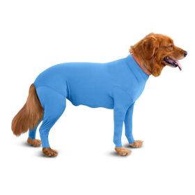 Pet Dog Jumpsuit Medium Large Dog Pajamas Anxiety (Option: SkyBlue-M)