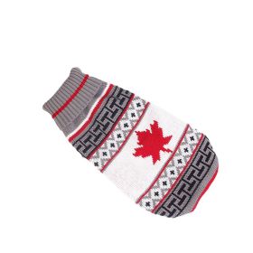 New Winter Fashion Pet Clothes (Option: Canadian Flag-8China)