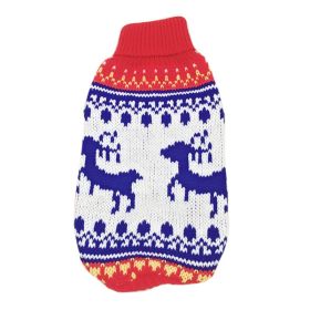 New Winter Fashion Pet Clothes (Option: White Navy Deer-8China)