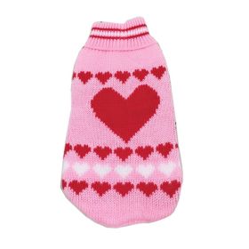 New Winter Fashion Pet Clothes (Option: Pink Love-10China)