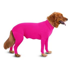 Pet Dog Jumpsuit Medium Large Dog Pajamas Anxiety (Option: Pink-L)